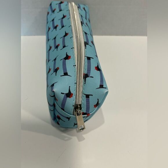 French Beret Dachshund Pencil Case Makeup Tote Travel by Danielle Creations - Picture 4 of 8